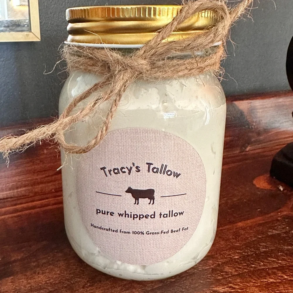 16 oz Whipped Beef Tallow - Cream - Picture 2 of 4